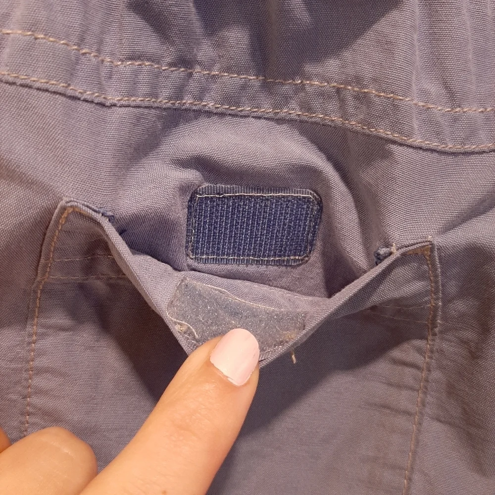 Gymboree Chambray Preppy Drawstring Cargo Shorts Boys Size 4T Blue
